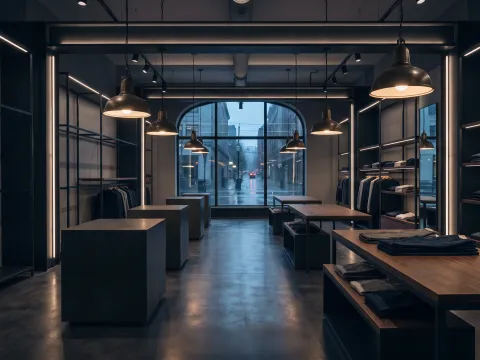 Ambiente comercial reformado — loja moderna pronta para operação